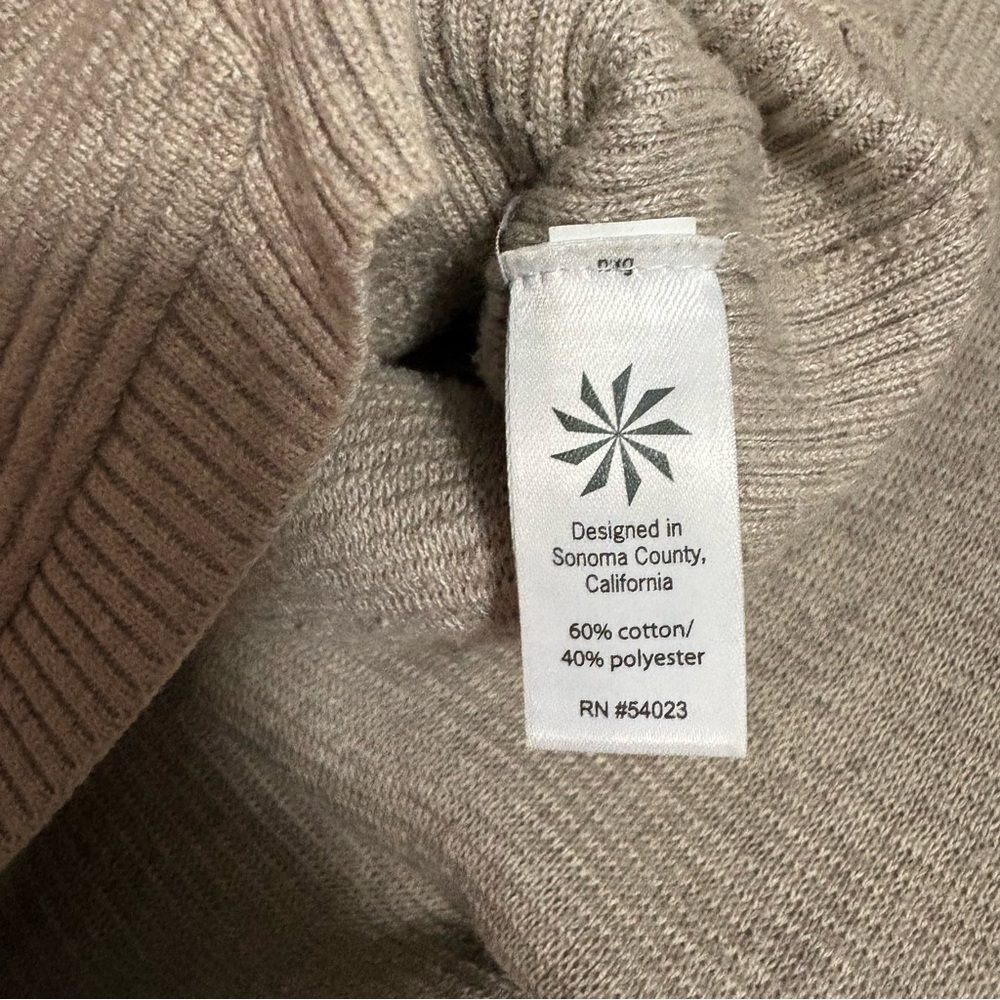 ATHLETA NWOT Aster Ribbed Knit Raglan Sweater‎ Tunic Size Small - Picture 4 of 6